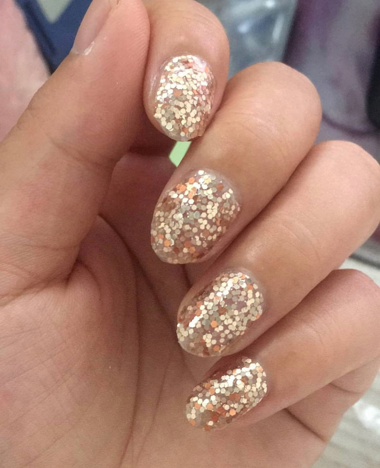 Gold Confetti Sheer