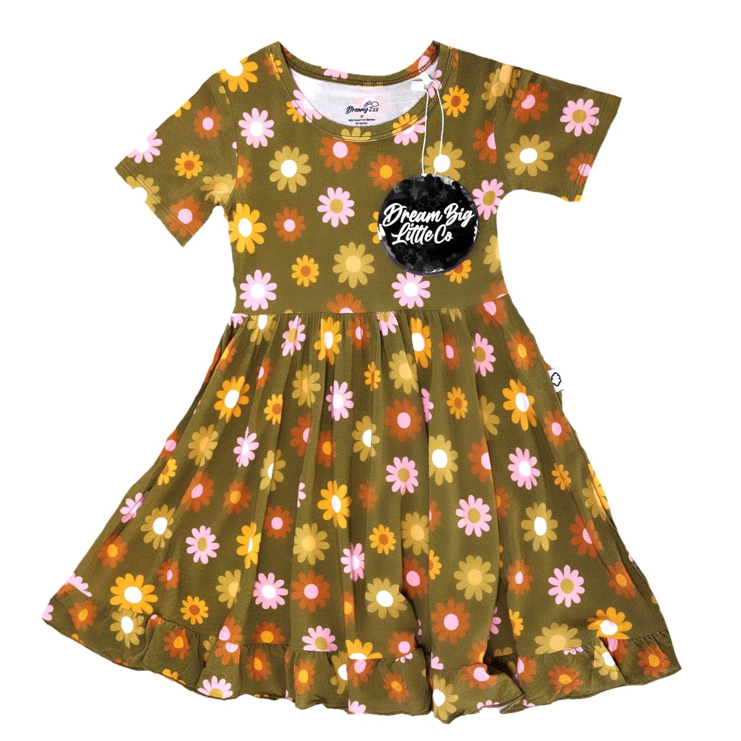 FLOWER POWER DREAM RUFFLE DRESS