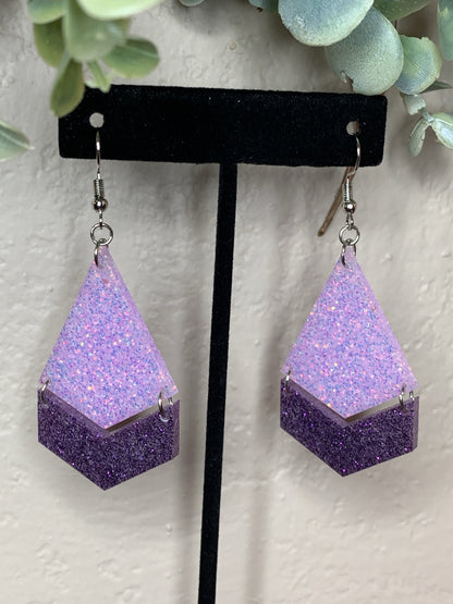 Lavender Tier Earrings - RTS