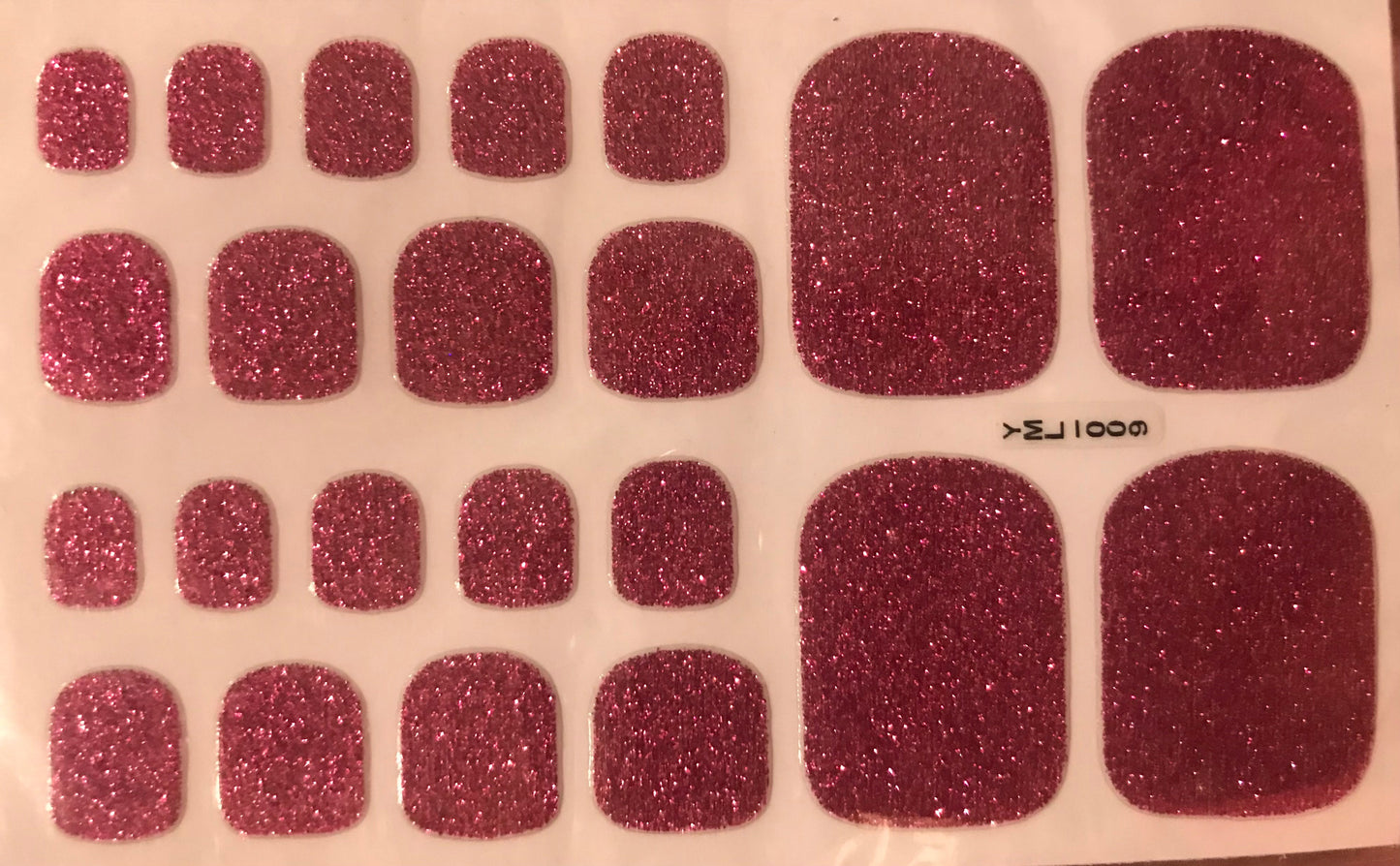 Kids & Toes - Raspberry Glitter