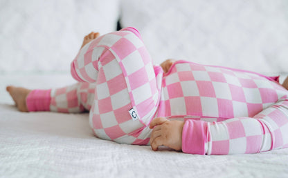 BUBBLEGUM CHECKERS DREAM ROMPER