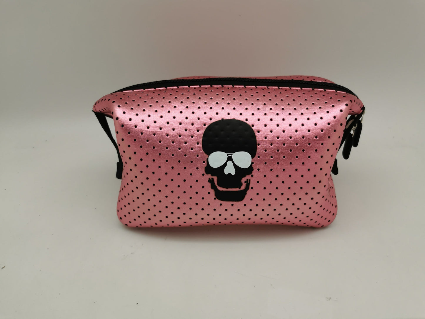 Neoprene Cosmetic Bag - Skull