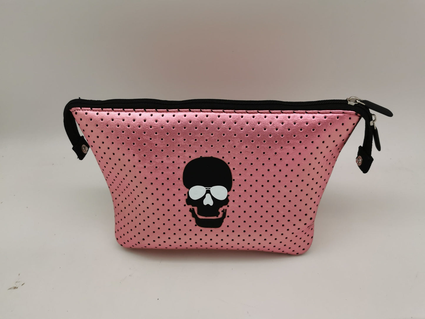 Neoprene Cosmetic Bag - Skull