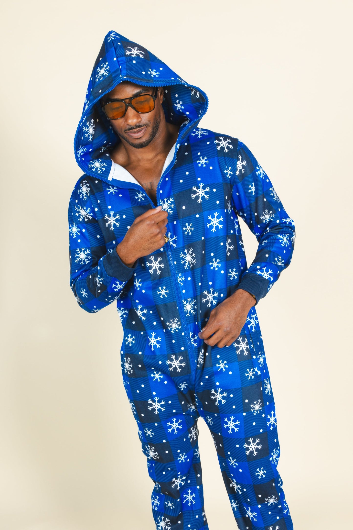 The In A Flurry | Snowflake Buffalo Check Onesie