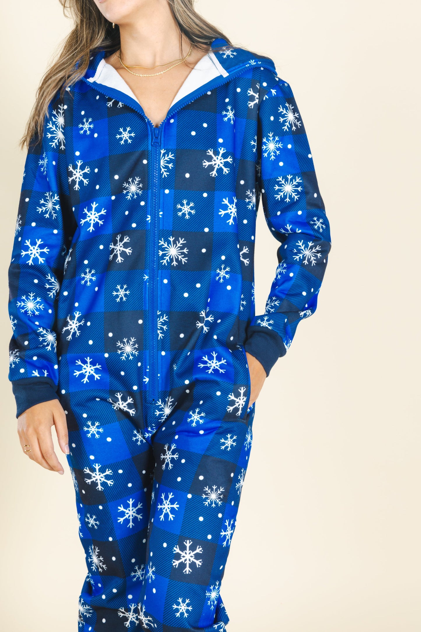 The In A Flurry | Snowflake Buffalo Check Onesie