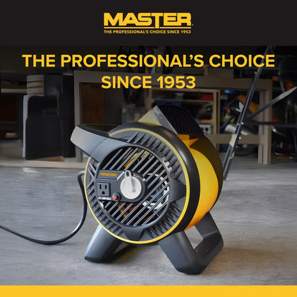 Master Heavy Duty Utility Blower, 3 Speed Portable Floor Fan with Pivot Head