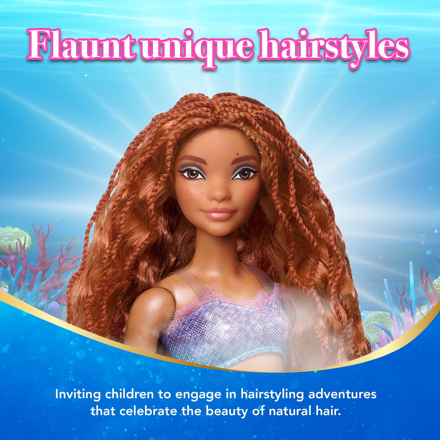 Disney the Little Mermaid Ariel And Sisters Small Doll Set With 7 Mermaid Dolls