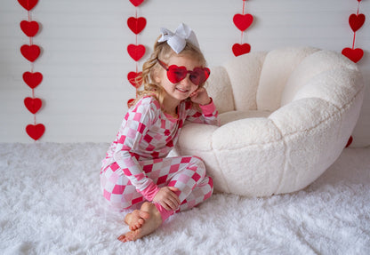 DREAMY PINK CHECKERS DREAM SET