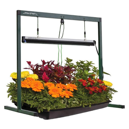 Jump Start JSV2T 24 Watt T5 Adjustable Grow Light System w/ 2 Foot Stand & Timer