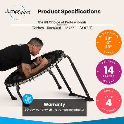 JumpSport PlyoFit 39 Inch Lightweight Trampoline Adapter with 4 Angle Settings