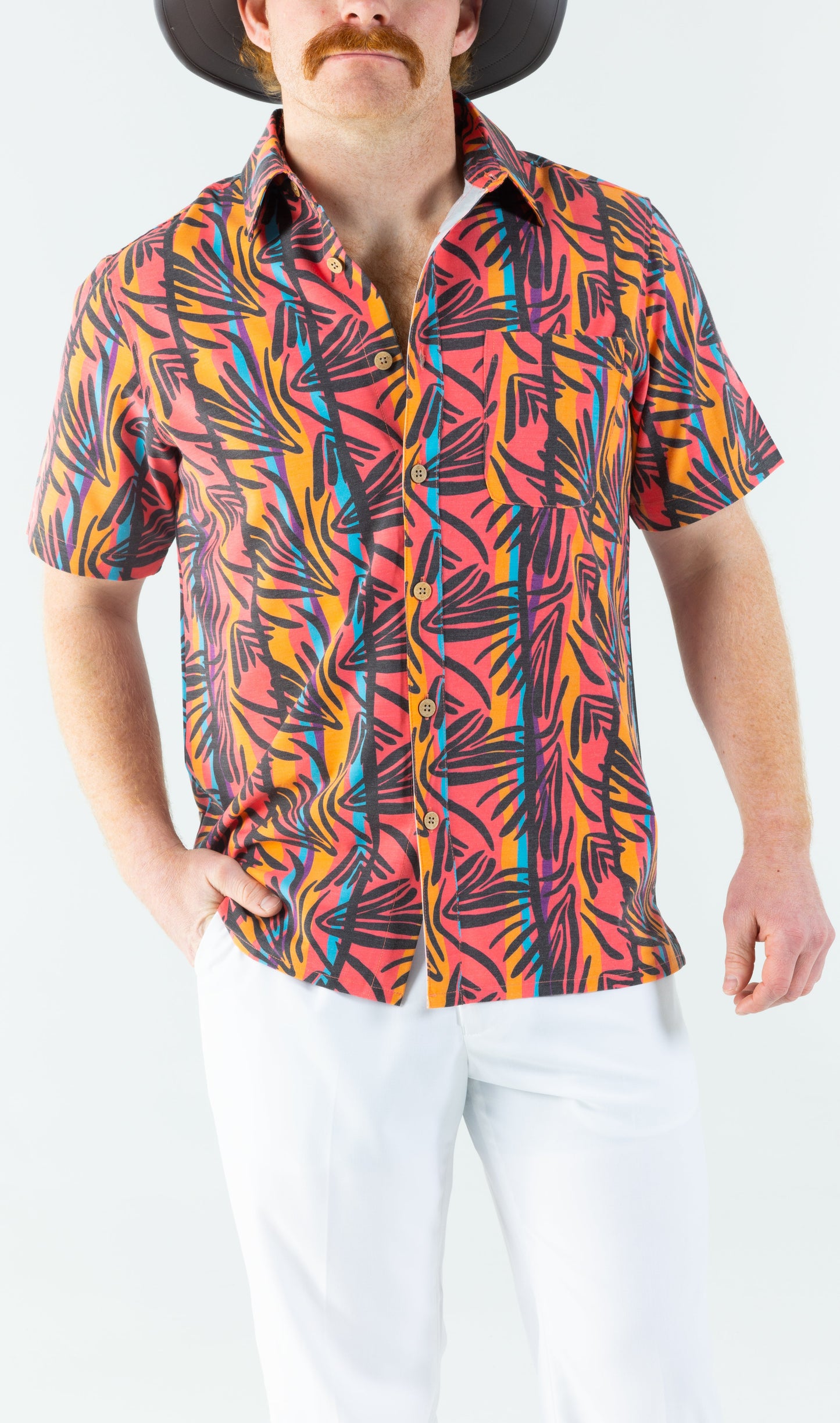 The Bay Breeze | Tropical Neon Hawaiian Shirt