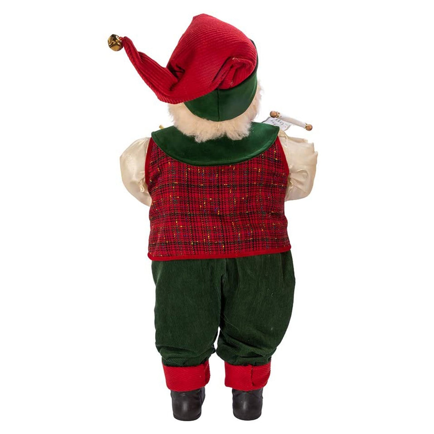 Kurt Adler 36 In Kringles Elf Figurine for Fans and Collectors, Red and Green