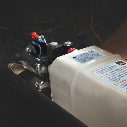 KTI Hydraulics12 VDC HPU Single Double Acting Power Up/Down/Gravity Down, 6 Qt