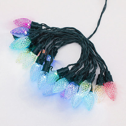 Home Heritage 15.8' Holiday Lights, Faceted, App Controlled, 20 RGB LED Bulbs