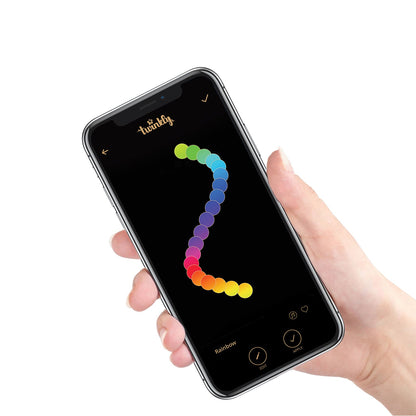 Home Heritage 15.8' Holiday Lights, Faceted, App Controlled, 20 RGB LED Bulbs