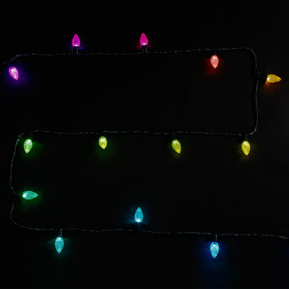 Home Heritage 15.8' Holiday Lights, Faceted, App Controlled, 20 RGB LED Bulbs