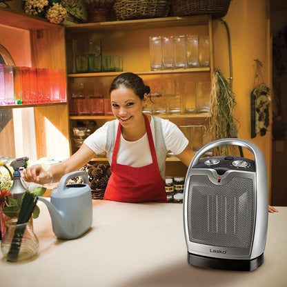 Lasko 5409 Portable Personal Electric 1500W Oscillating Ceramic Space Heater