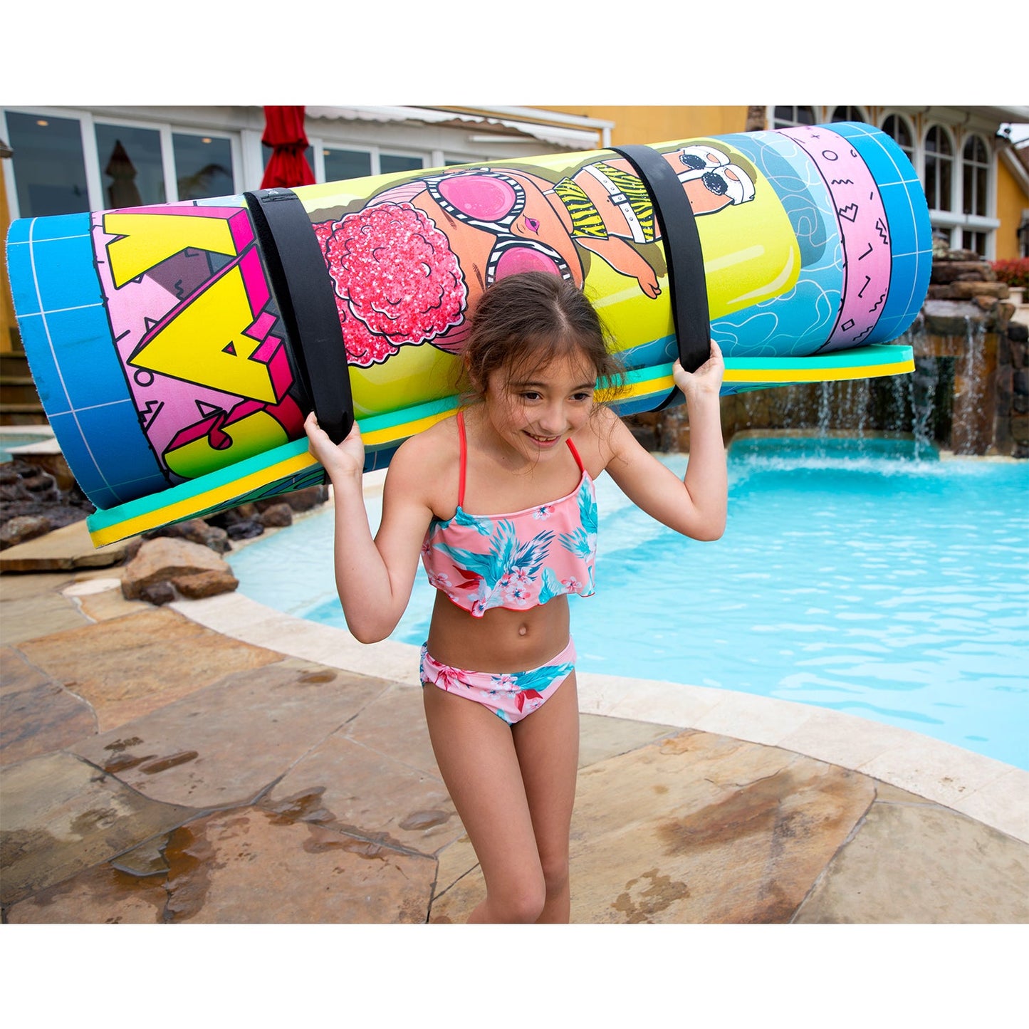 Novation iQ Mini Floating Oasis 6 x 4 Water Mat, Vacay All Day