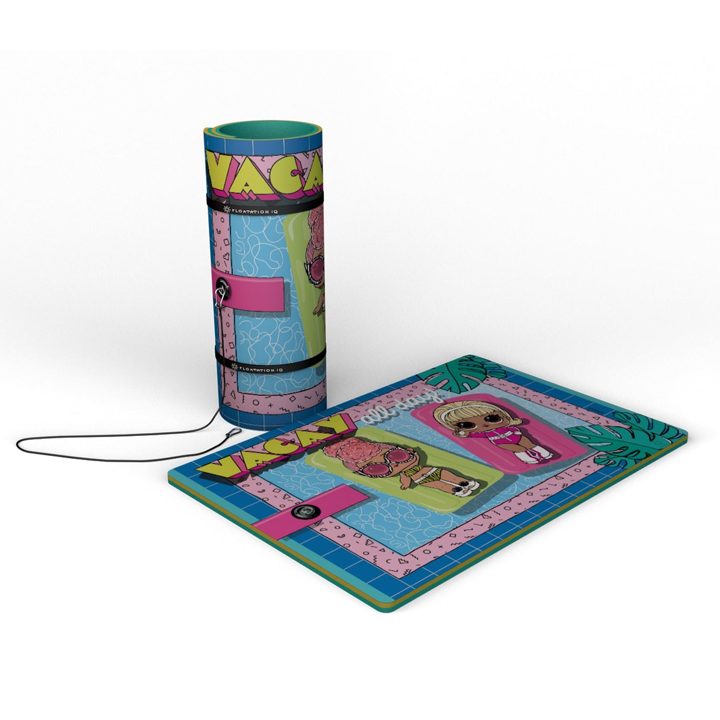 Novation iQ Mini Floating Oasis 6 x 4 Water Mat, Vacay All Day