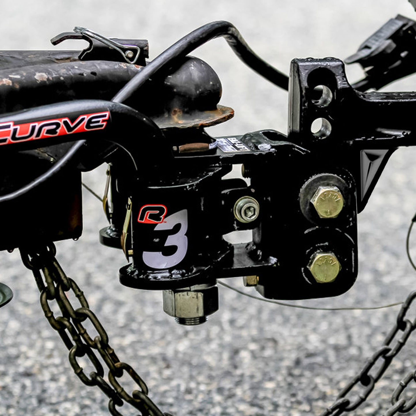 Camco EAZ Lift RV Weight Distribution Shanks with Powder Coated Finish, Black