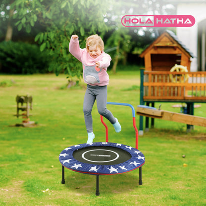 HolaHatha Kids Trampoline with Handle, Mini Indoor/Outdoor Rebounder, 3 Foot