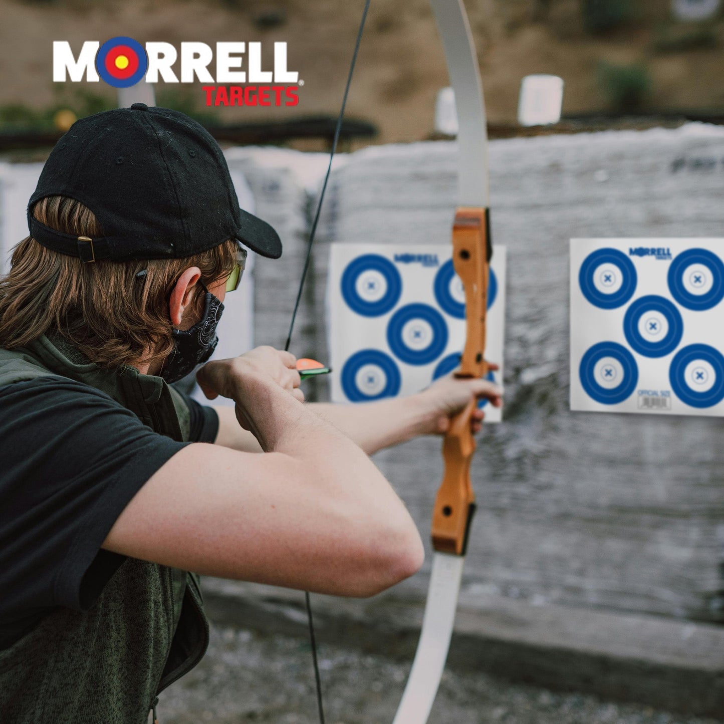 Morrell Targets Archery NFAA Official 5 Spot Paper Target Face, 100 Count Pack