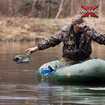 Avian X Topflight Gadwall Decoys Realistic Gray Ducks, Set of 6, Multicolor