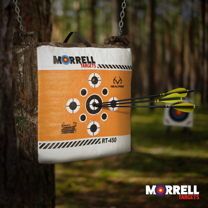 Morrell Targets 2 Sided Archery Bag Target, E Z Handle, Edge Camouflage, 4 Pack