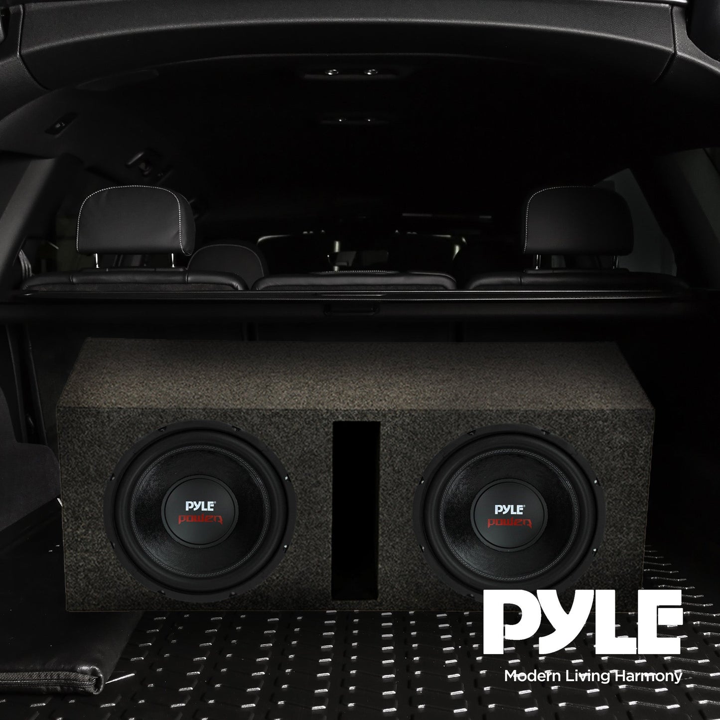 Pyle PLPW12D 12" 3200W 4-Ohm DVC Car Subwoofer Sub and Dual Ported Enclosure