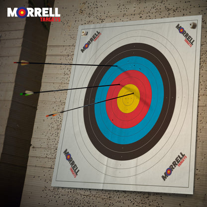 Morrell Targets 100 Pieces Thin Paper Archery Target with Card Stock, 2 Pack