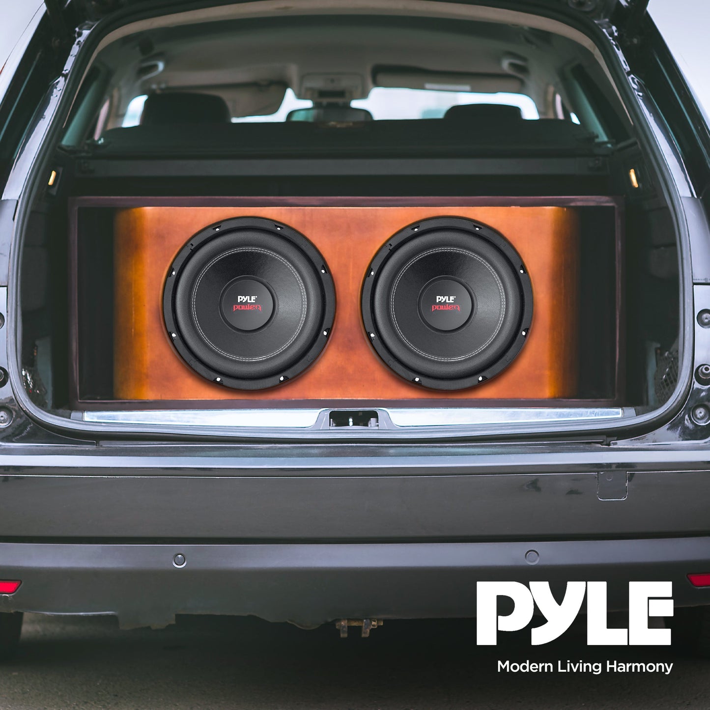 Pyle PLPW15D 15" 2000W 4-Ohm Car Subwoofer Pair & QBASS15 Dual Ported Enclosure