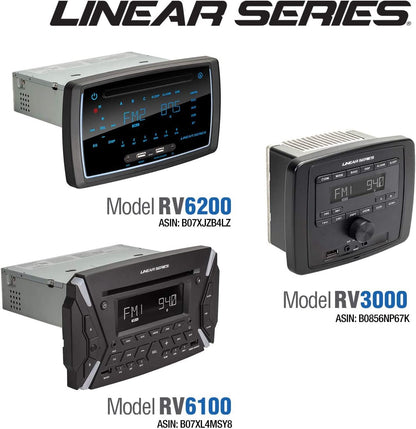 Linear Series RV3000 | AM/FM & USB/BT Deckless Wall Mount Receiver