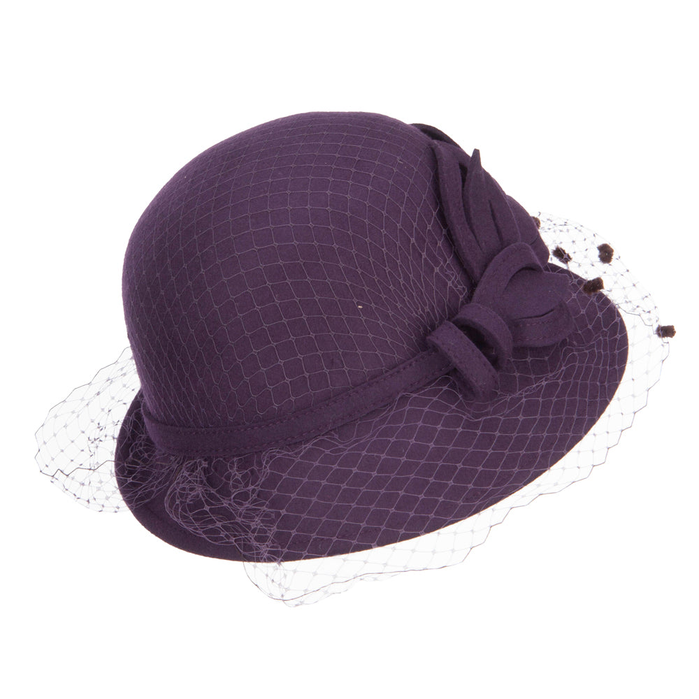 Leaf Flower Net Wool Cloche