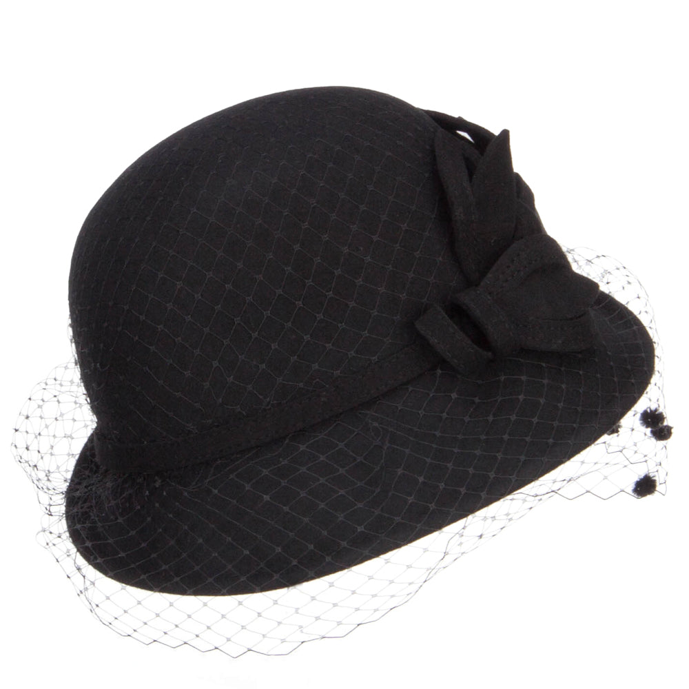 Leaf Flower Net Wool Cloche