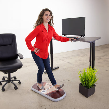 JumpSport Large Wurf Board Anti-Fatigue Air Mat for Standing Desks, Santa Cruz