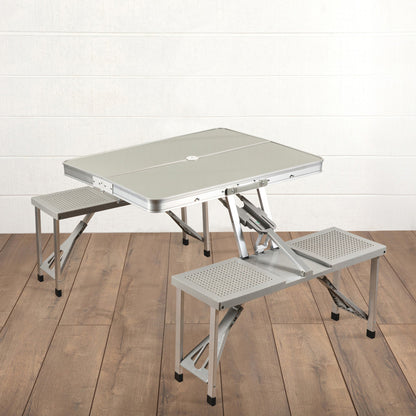 Aluminum Portable Picnic Table with Seats