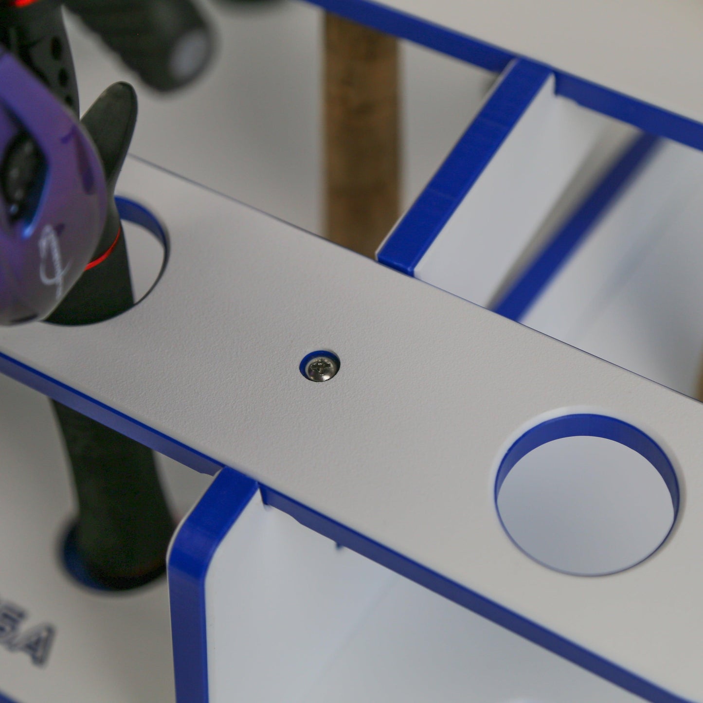 Made in the USA Fishing Rod Rack | 12 Pole Waterproof Wash-down | Dock, Garage, Boat, Storage