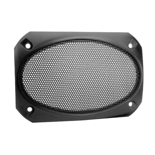 Magnadyne G46WI | 4" x 6" Satin Finish Speaker Grill | Black Metal Mesh