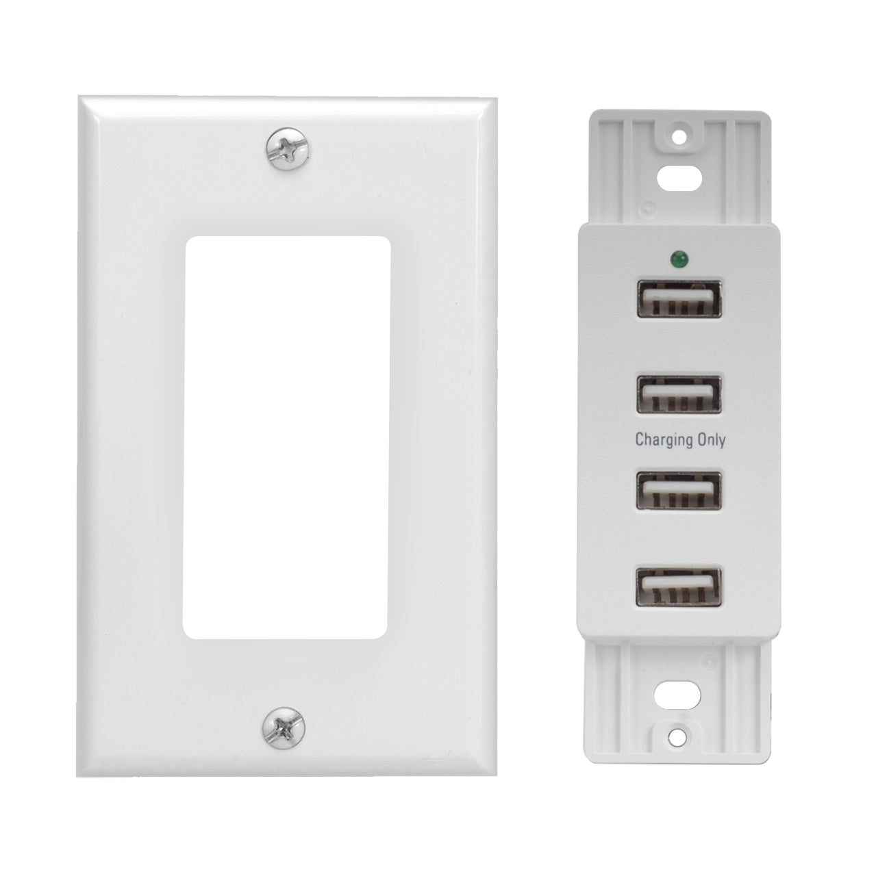 Magnadyne WCP-USB | Wall Mount USB Charger | 4 Ports w/ Wall Plate