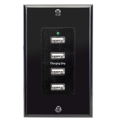 Magnadyne WCP-USB | Wall Mount USB Charger | 4 Ports w/ Wall Plate