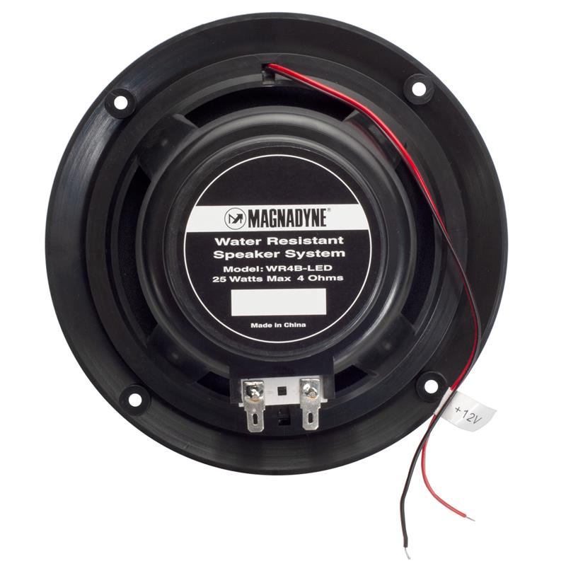 Magnadyne WR4B-LED-PAIR | 5" Water Resistant Dual Cone Speaker with Blue LED Lights | Sold as a Pair