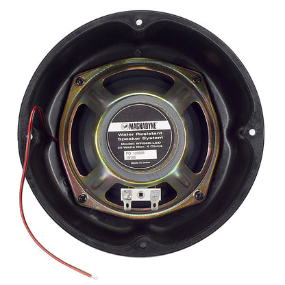 Magnadyne WR58B-LED | 5'' Water Resistant Surface Mount Speaker/Grill with LED Lighting | Sold Individually