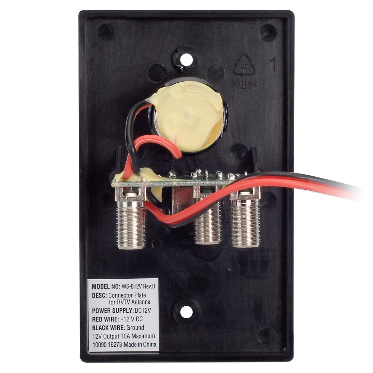 Magnadyne WS-12V | 12V Power Outlet | Antenna Distribution Wall Plate