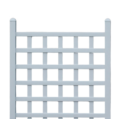 Dura-Trel Country Garden 35 x 66 Inch Vinyl Outdoor Garden Patio Trellis, White