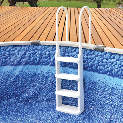 Main Access 200200 Easy Incline Above Ground In-Pool Swimming Pool Ladder w/ Mat