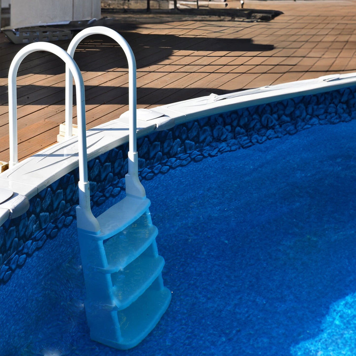 Main Access 200200 Easy Incline Above Ground In-Pool Swimming Pool Ladder w/ Mat