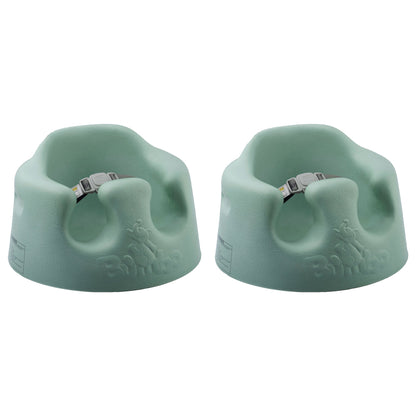 Bumbo Baby Soft Foam Wide Floor Seat w/ Adjustable Harness, 2 Pack, Hemlock