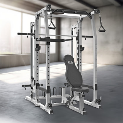 Marcy SM-7362 Pro Smith Machine Home Gym System for Full Body Training, Black