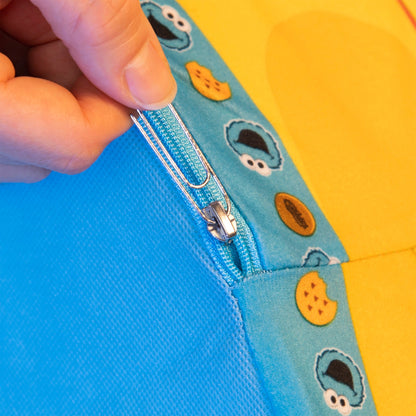 Marshmallow Furniture Flip-See-Do Comfy Foam Toddler Kid's Chair, Cookie Monster