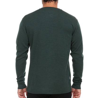 Midweight - Men's Long Sleeve Henley 100% Merino Wool